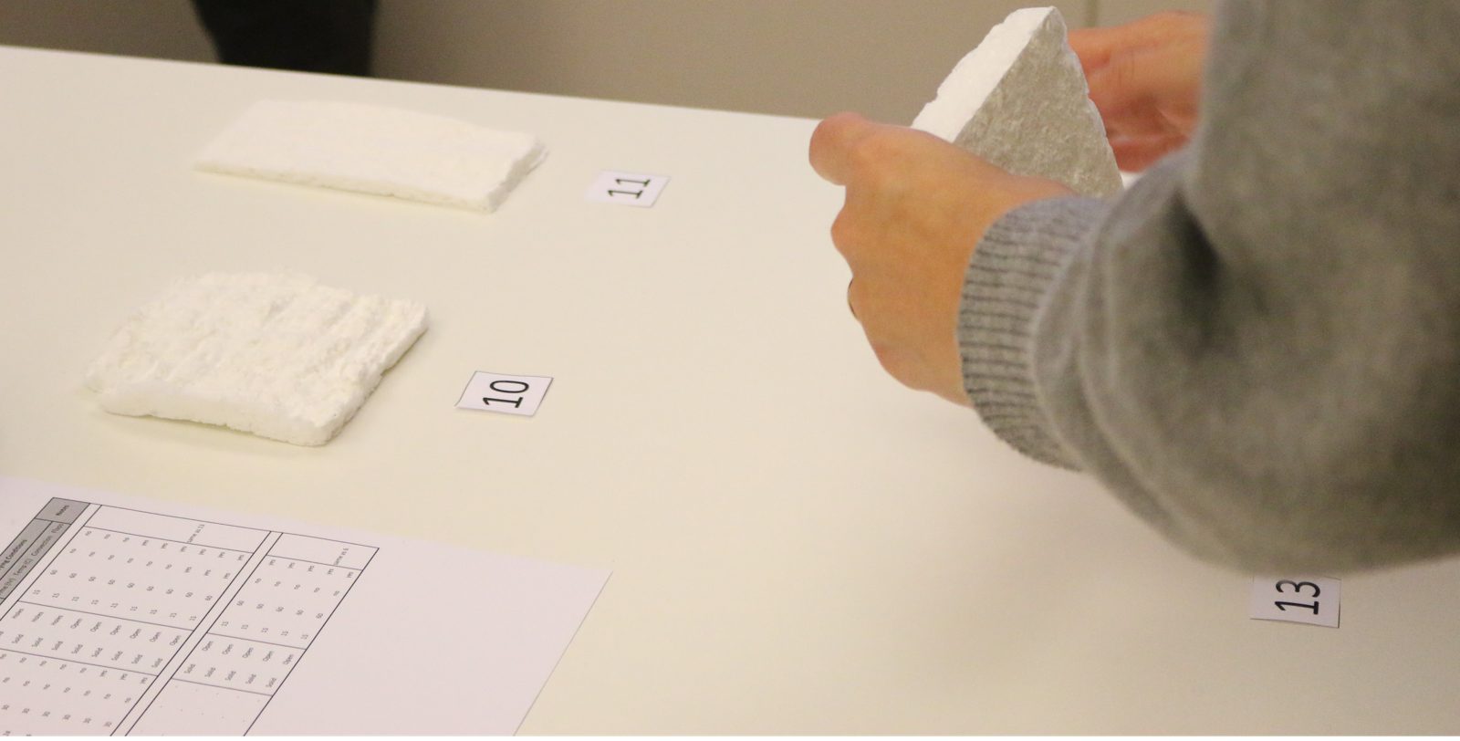 Fibre foam sample